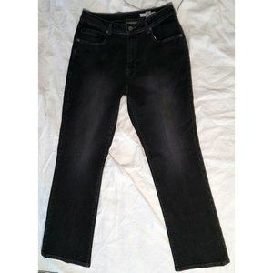 Women's Vintage Chico's Platinum Jeans Black Size 1 Bootcut *SEE PICTURES *